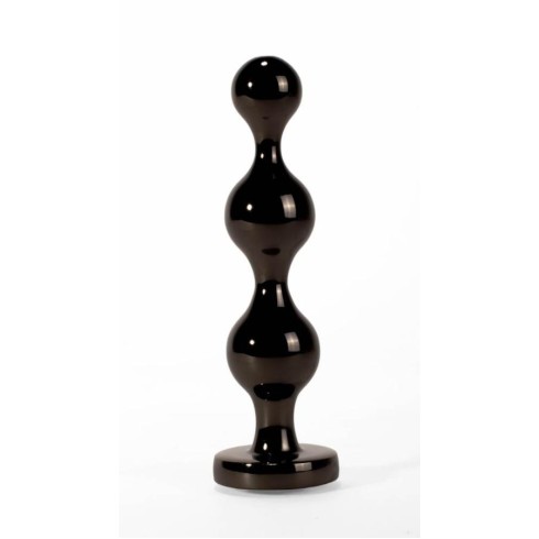 metal, Dop Anal Cu Bijuterie Secret Shine Booty Call M, Metalic + Negru, 11.5 Cm, pasiune.ro