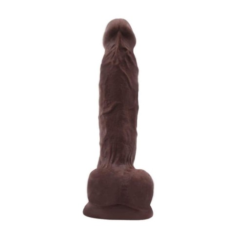 dildo, Dildo Realistic Cu Ventuza Flatterer, Brun, 18.5 Cm, pasiune.ro