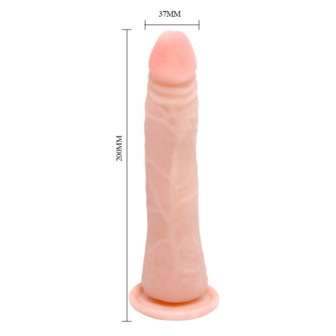 Dildouri Realistice, Dildo Realistic Cu Ventuza, Natural, 20 Cm, pasiune.ro