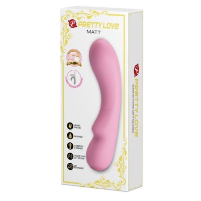 Vibrator Punctul G Matt, Roz, 19 Cm