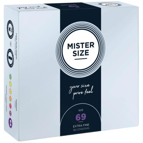 latex, Mister Size 69 Mm Condoms 36 Pieces, pasiune.ro