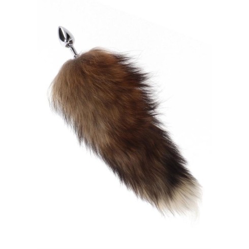 anal, Plug Anal Foxtail Argintiu, pasiune.ro