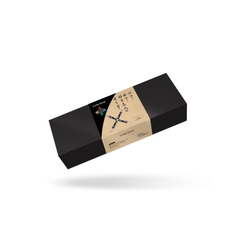 LIEBE SEELE, Sistem Imobilizare Erotica Black Bond Hogtie, Negru, pasiune.ro