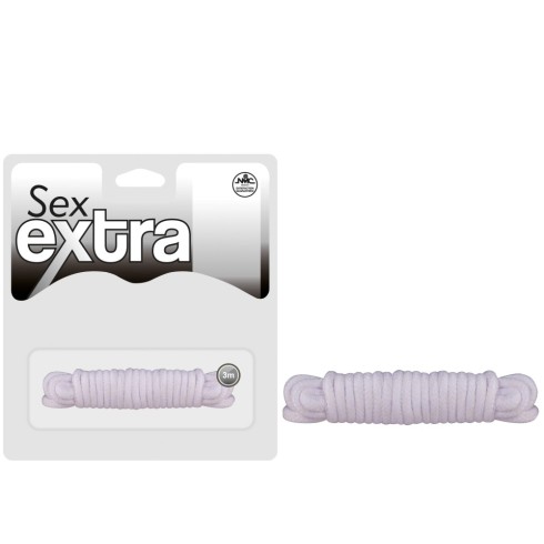 sex, Franghie Pentru Imobilizare Erotica Sex Extra Love, Alb, 3 Metri, pasiune.ro