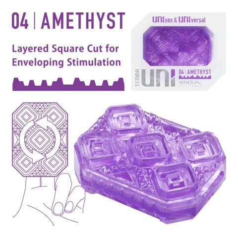 Degetar, Stimulator Unisex Uni Amethyst, pasiune.ro