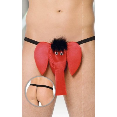 Chiloti Fantezie String Elefant, Rosu, S/l