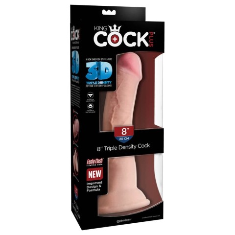 Pagina 9 - Dildouri Clasice, Dildo Clasic Cu Ventuza King Cock Triple Density, Natural, 20 Cm, pasiune.ro