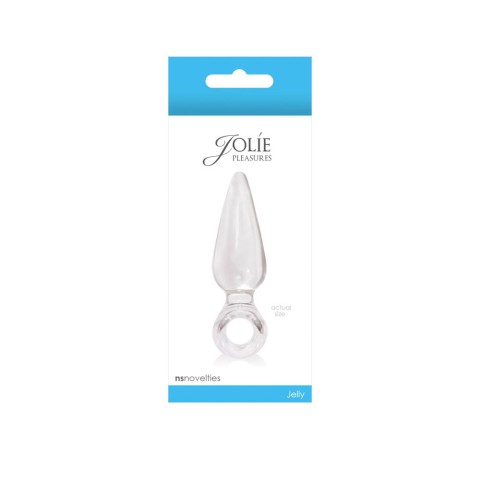 NS Toys, Dop Anal Jolie Pleasures Mini, Transparent, 9 Cm, pasiune.ro