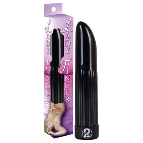 vibrator, Vibrator Ladyfinder, Negru, 13 Cm, pasiune.ro