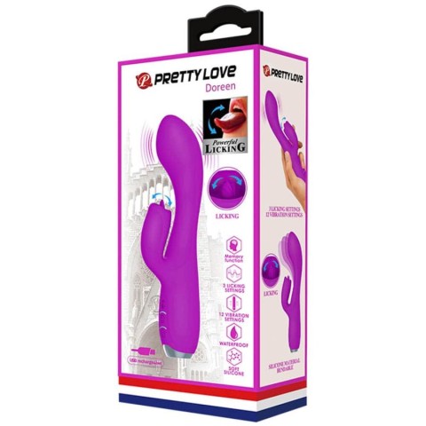 Vibratoare Rabbit, Vibrator Special Doreen, Violet, 19.5 Cm, pasiune.ro