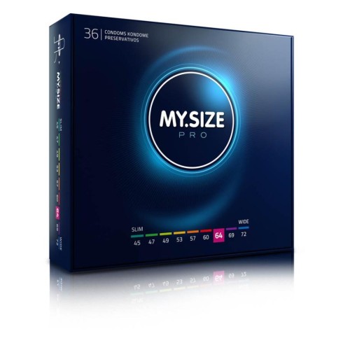 prezervativ, Prezervative My Size Pro Diametru 64 Mm (36 Buc.), pasiune.ro