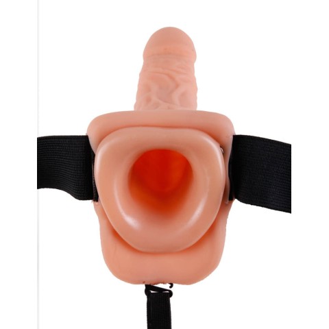 Pipedream - Fetish Fantasy Series, Strap-on/extensie Penis Cu Vibratii, Natural, 18 Cm, pasiune.ro
