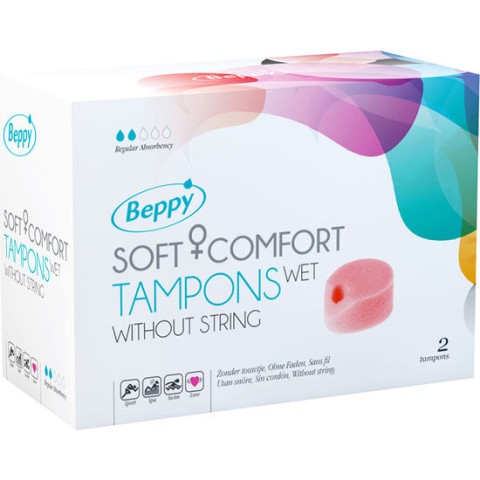 Beppy, Tampoane Soft Comfort Umede Beppy, 2 Bucati Roz, pasiune.ro