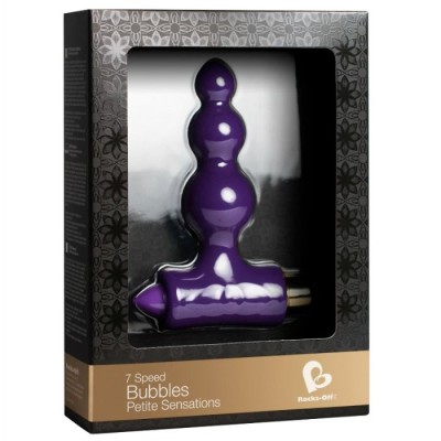 Dildo Anal Cu Vibratii Bubbles Petite Sensations, Mov, 10.5 Cm