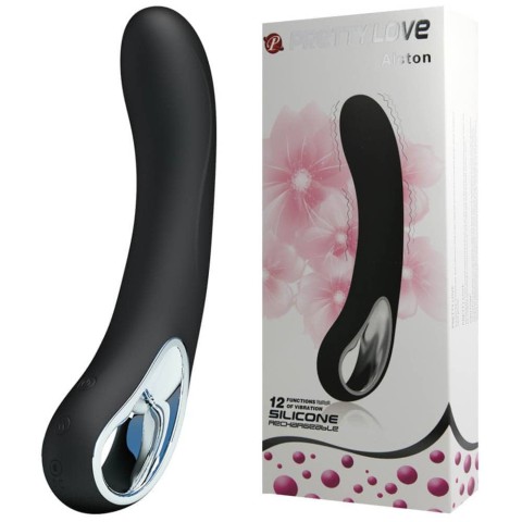 Vibratoare Speciale, Vibrator Alston, Negru, 19.5 Cm, pasiune.ro