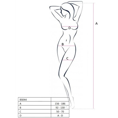 Bodystocking Passion Bs044 Alb