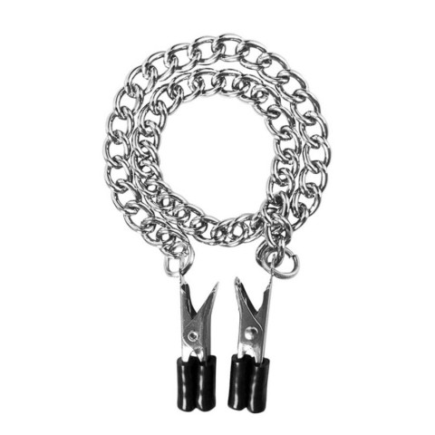 Stimulatoare, Cleme Pentru Sfarcuri Cu Lant Nipple Erectors, Metalic, pasiune.ro