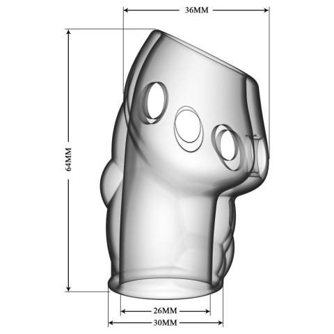 pretty, Manson Pentru Penis Oscar, Transparent, 6.5 Cm, pasiune.ro