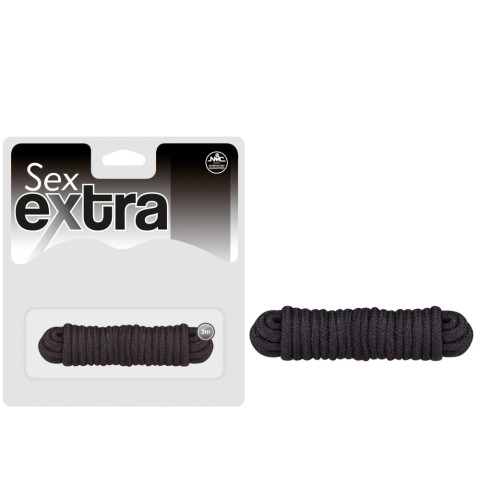 Sfori Benzi, Franghie Pentru Imobilizare Erotica Sex Extra Love, Negru, 3 Metri, pasiune.ro