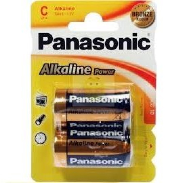 Set 2 Baterii Lr14 / C Alkaline Panasonic