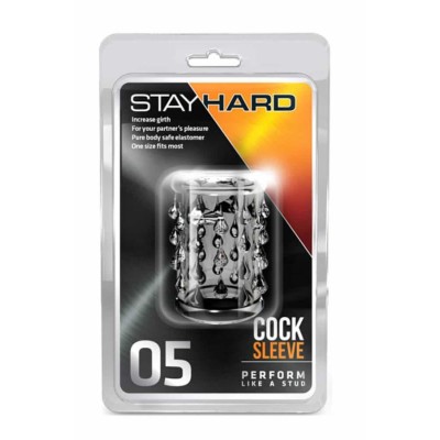 Manson Penis Stay Hard Cock 05, Transparent, 5 Cm