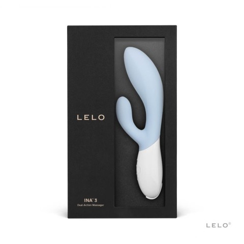LELO, Vibrator Rabbit Ina 3, Bleu Ciel, 20 Cm, pasiune.ro