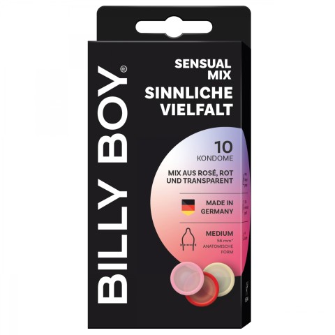 BILLY BOY, Prezervative Billy Boy Sensual Mix 10 Buc, pasiune.ro