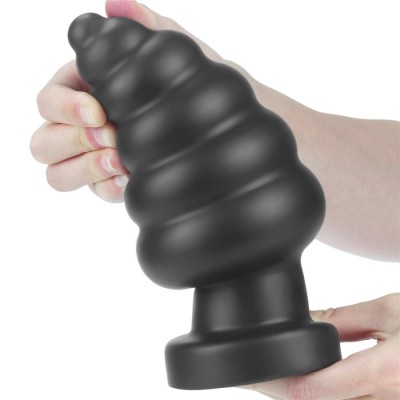 Dop Anal Cu Vibratii King Sized Vibrating Anal Cracker, Negru, 16 Cm