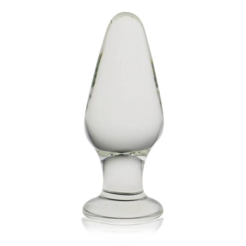 Dildouri Sticlametal, Dop Anal Din Sticla Borosilicata Glass Romance, Transparent, 12 Cm, pasiune.ro