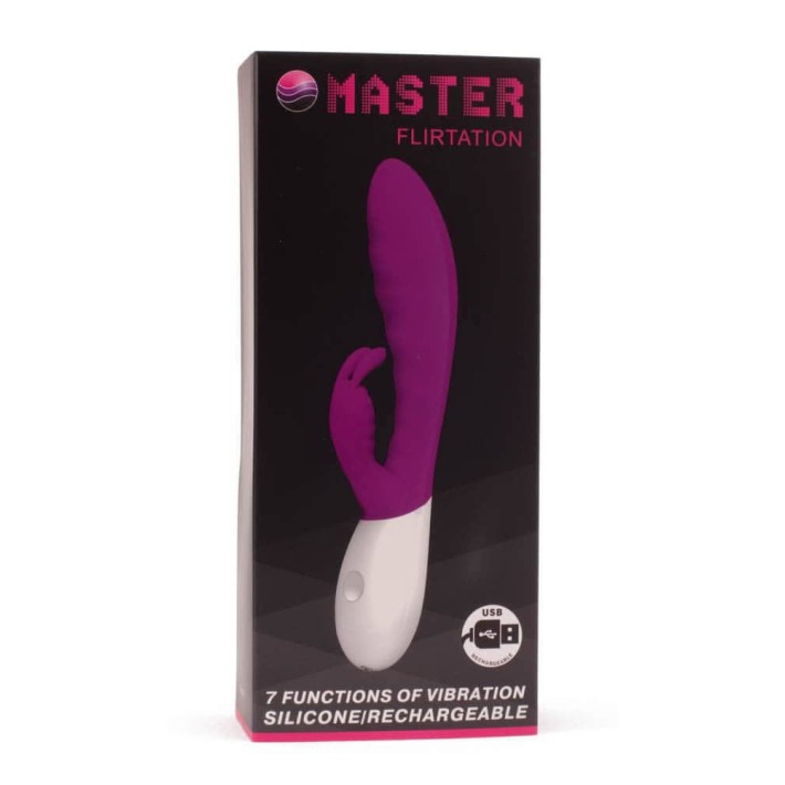 Vibrator Rabbit Master Flirtation, Roz, 21 Cm