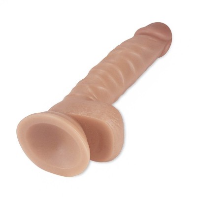 Vibrator Realistic Cu Ventuza Real Extreme Dildo, Natural, 22 Cm