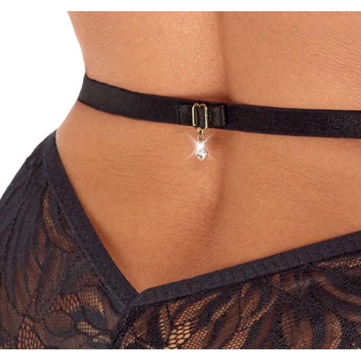 Body Kissable Din Dantela Negru 6