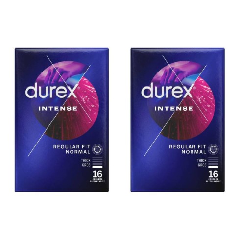 Pachet Prezervative Durex Intense Orgasmic 2x16, 32 bucati 