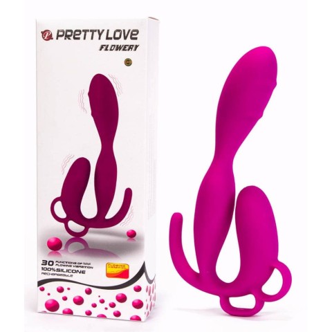 Outlet, Vibrator Special 3-in-1 Flowery, Violet, , pasiune.ro