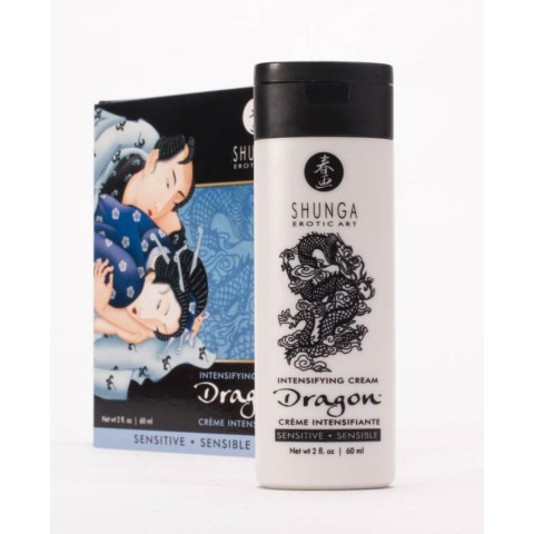 Shunga, Crema Stimulanta Pentru Virilitate Dragon Sensitive, 60 Ml, pasiune.ro