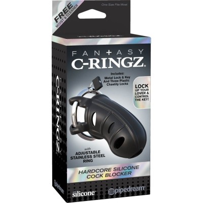 Cusca Pentru Penis/ Dispozitiv De Castitate Hardcore Silicone Cock Blocker, Negru
