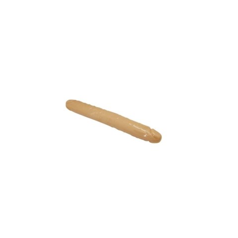 Dildouri Duble, Dildo Dublu Pliable Double Dong, Natural, 33 Cm, pasiune.ro