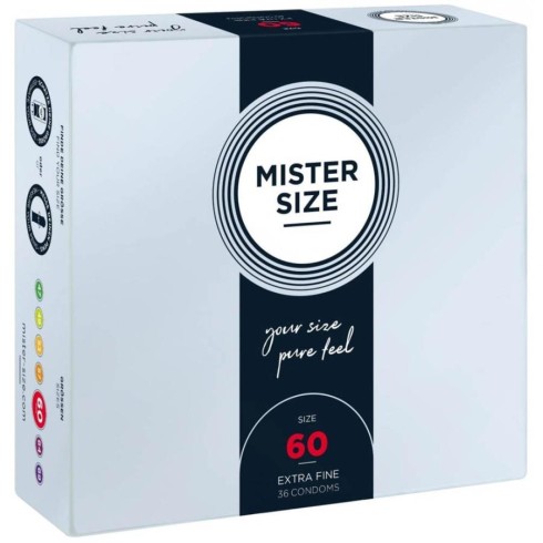 latex, Mister Size 60 Mm Condoms 36 Pieces, pasiune.ro