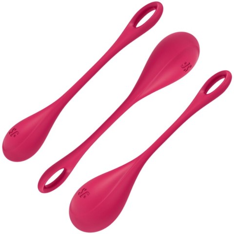 Bile vaginale, Bile Kegel Satisfyer Yoni Power 1 Red, pasiune.ro
