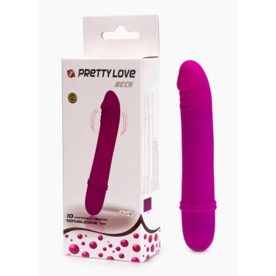 Vibrator Realistic Beck 10 Functii, Violet, 12 Cm