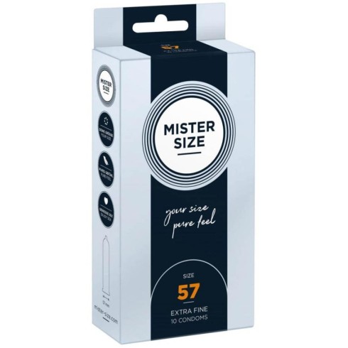 latex, Mister Size 57 Mm Condoms 10 Pieces, pasiune.ro