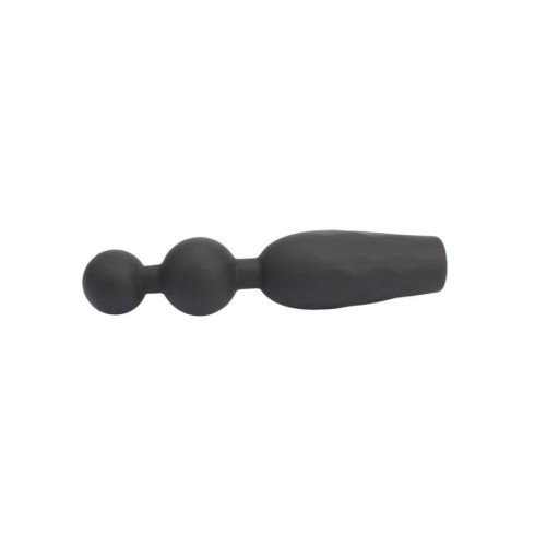 anal, Bile Anale Cu Vibratii Booty Beads, Negru, 13 Cm, pasiune.ro