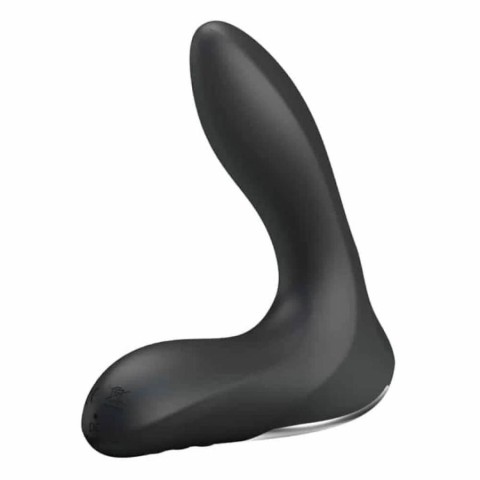 Pretty Love, Vibrator Anal Gonflabil Leonard, Negru, 13.5 Cm, pasiune.ro