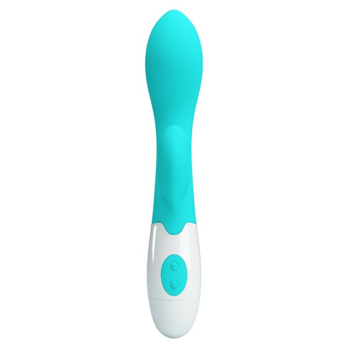 Vibrator Rabbit Brighty, Turcoaz, 20 Cm 3