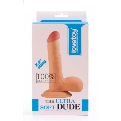 Dildo Clasic The Ultra Soft Dude, Natural, 19 Cm