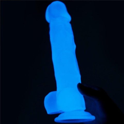 Pagina 5 - Dildouri Clasice, Dildo Clasic Fosforescent Lumino Play, Alb, 21.5 Cm, pasiune.ro