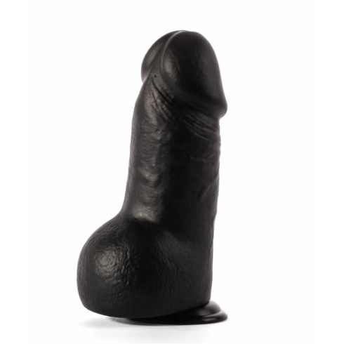 x-men, Dildo Realistic Cu Ventuza Simon, Negru, 25 Cm, pasiune.ro
