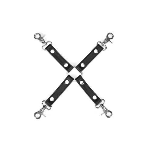LIEBE SEELE, Sistem Imobilizare Erotica Black Bond Hogtie, Negru, pasiune.ro