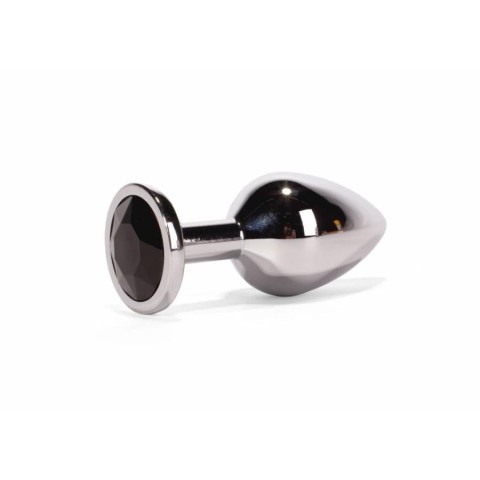 Lovetoys, Dop Anal Cu Bijuterie Secret Shade Metal S, Argintiu + Negru, 7 Cm, pasiune.ro