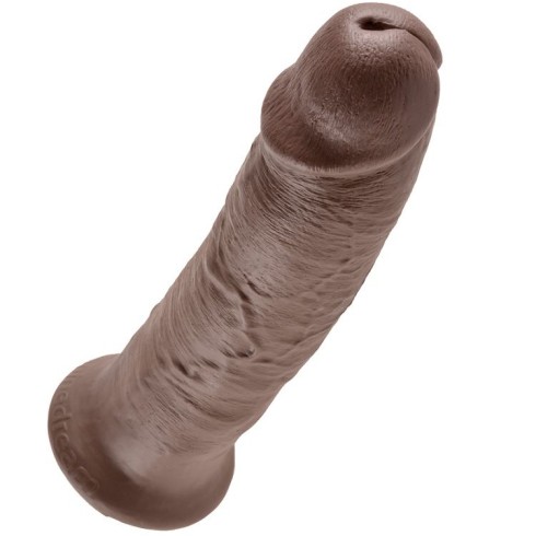 latex, Dildo Clasic Cu Ventuza King Cock, Brun, 25 Cm, pasiune.ro